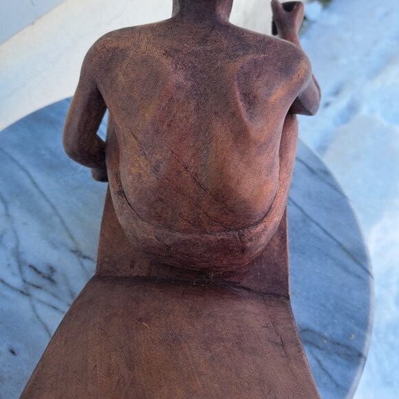 African Statue Man On Boat - Picture 10 of 11